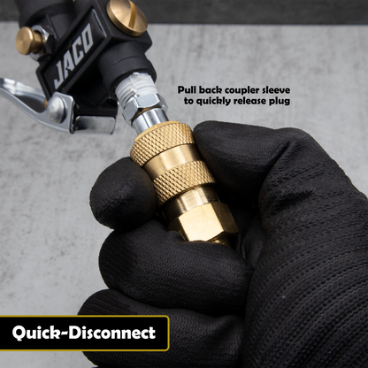 Hi-Flo Quick Connect Air Fittings | Plug & Coupler Kit - 1/4" NPT (Set of 12) - Tampa Home & Garden Store