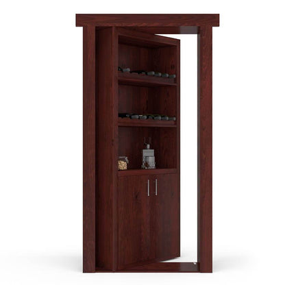 Hidden Door Wine Rack | Flush Mount Knotty Alder - Tampa Home & Garden Store