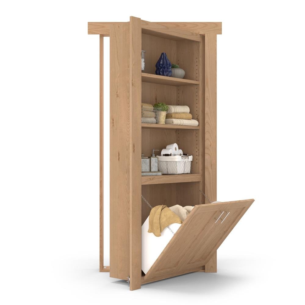 Hidden Flush Mount Knotty Alder Hamper Door - Tampa Home & Garden Store
