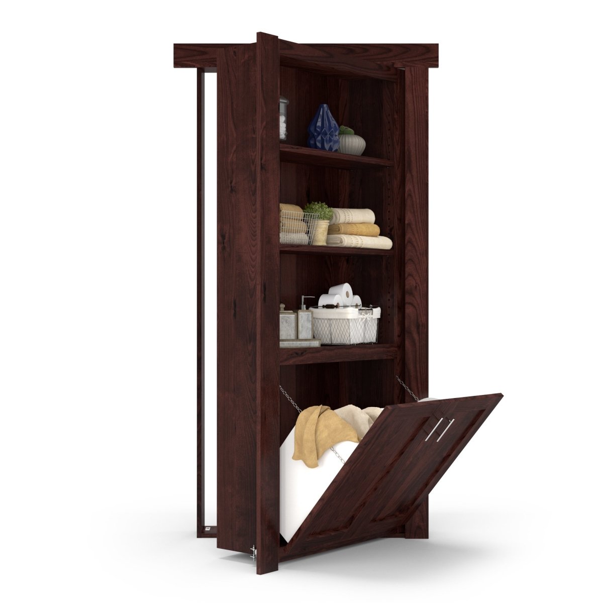 Hidden Flush Mount Knotty Alder Hamper Door - Tampa Home & Garden Store
