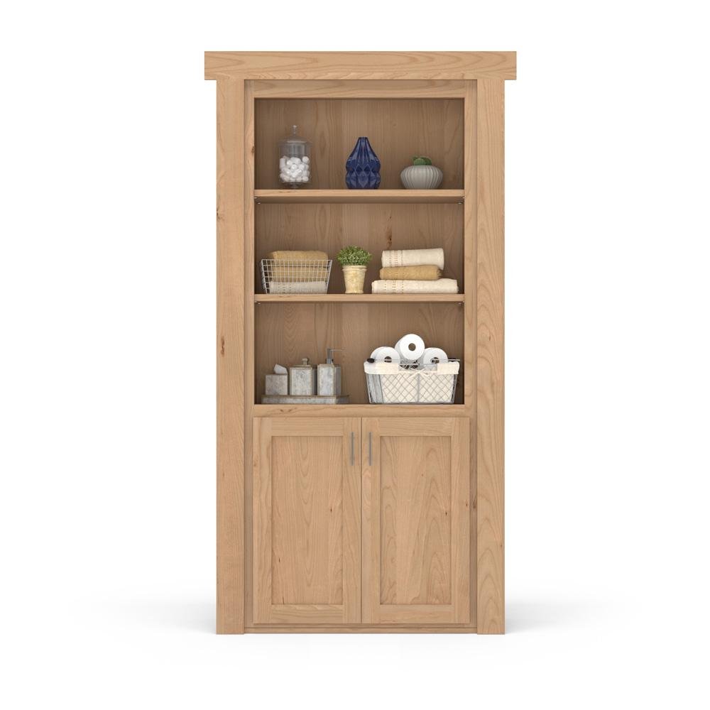 Hidden Flush Mount Knotty Alder Hamper Door - Tampa Home & Garden Store