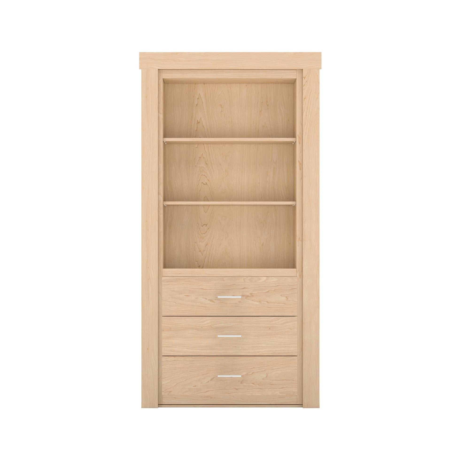 Hidden Flush Mount Maple Dresser Door - Tampa Home & Garden Store