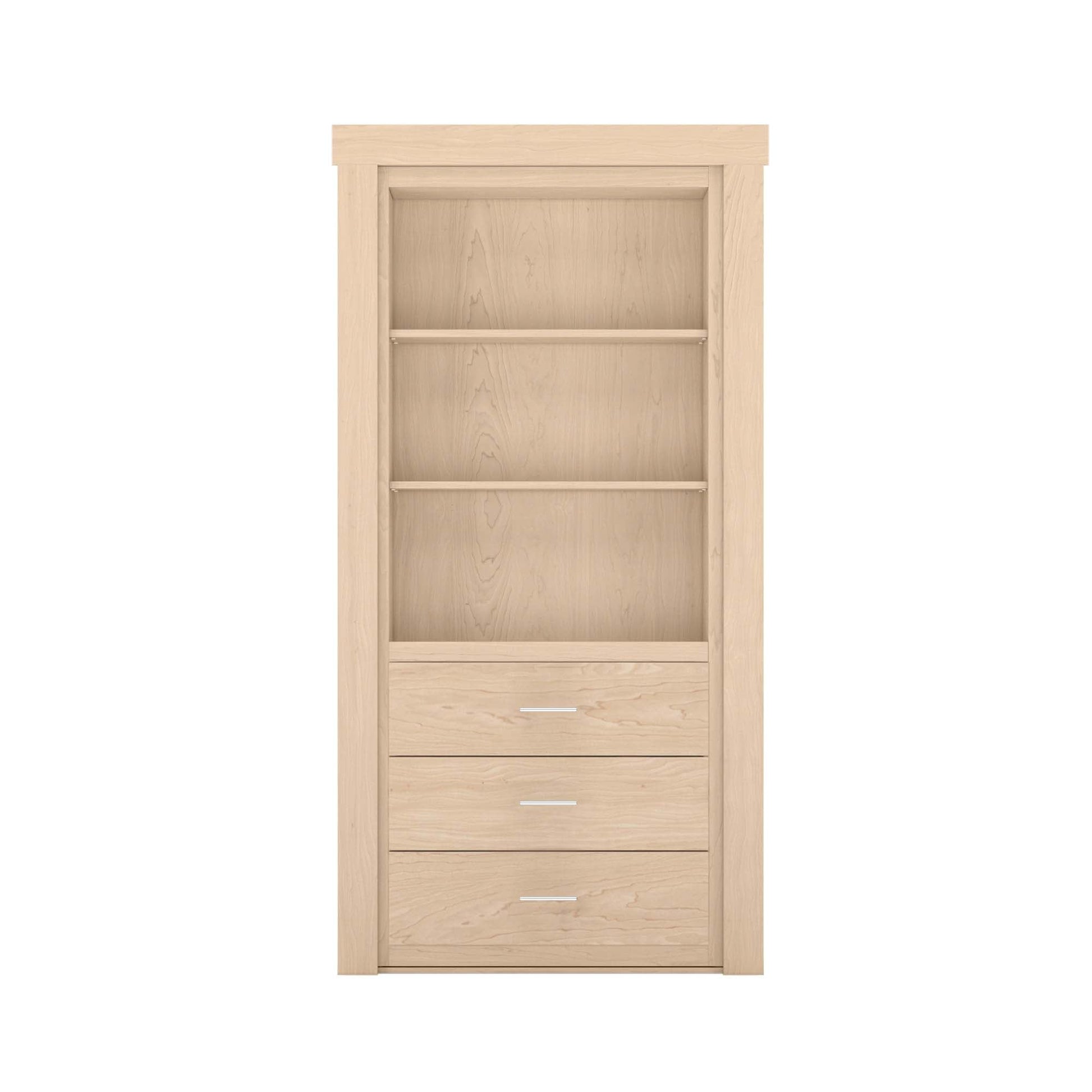 Hidden Flush Mount Maple Dresser Door - Tampa Home & Garden Store