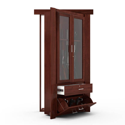 Hidden Flush Mount Maple Gun Cabinet Door - Tampa Home & Garden Store