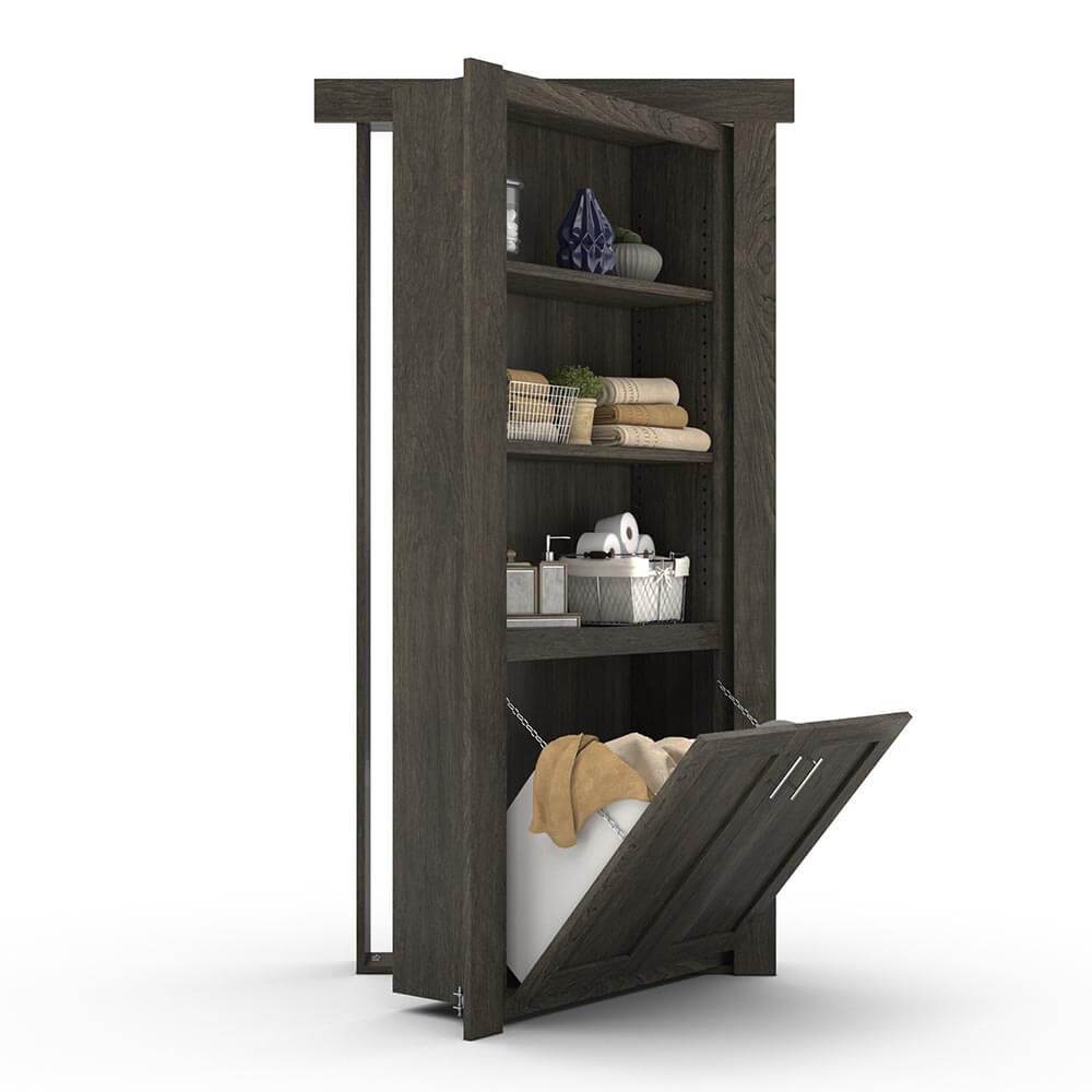 Hidden Flush Mount Maple Hamper Door - Tampa Home & Garden Store