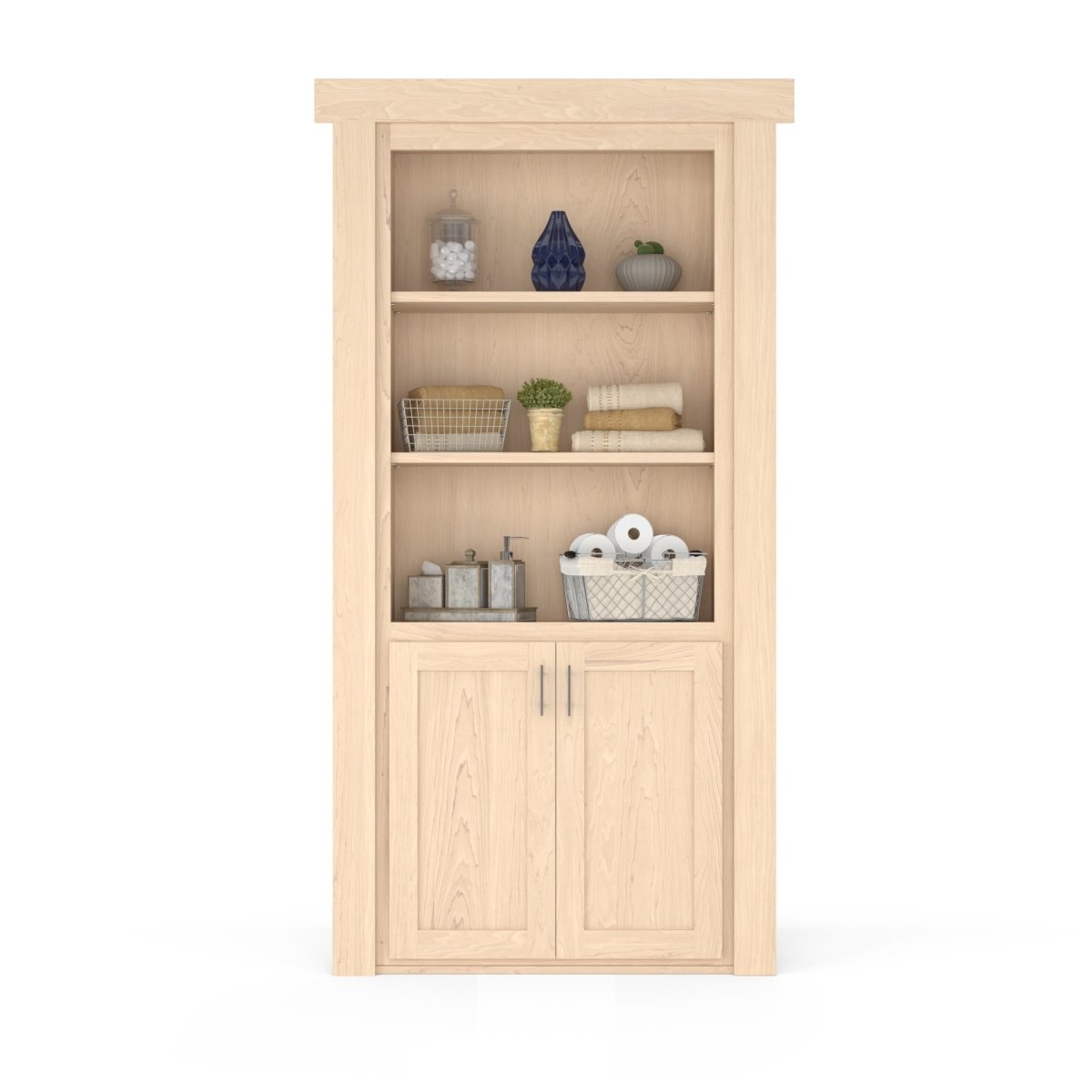 Hidden Flush Mount Maple Hamper Door - Tampa Home & Garden Store