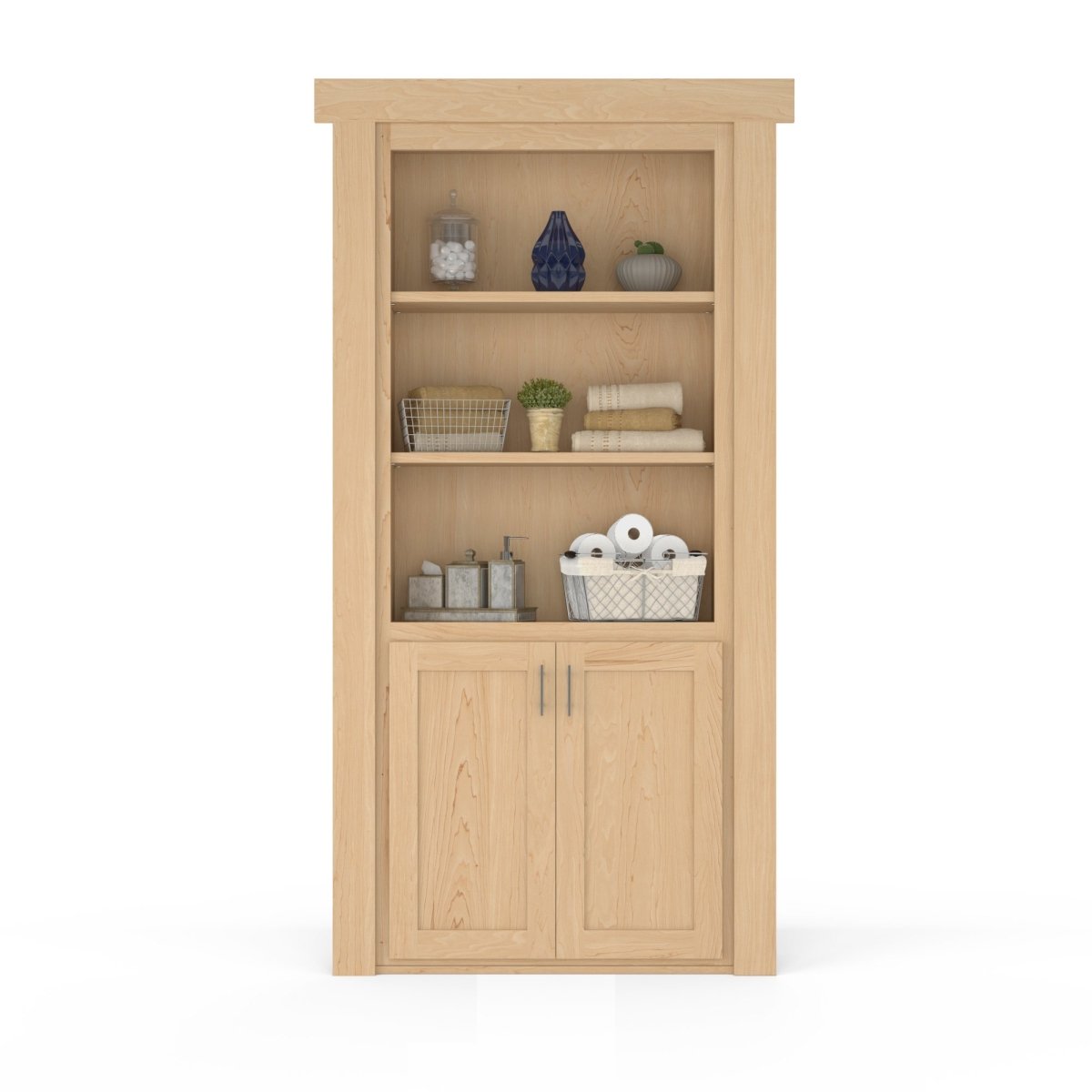 Hidden Flush Mount Maple Hamper Door - Tampa Home & Garden Store