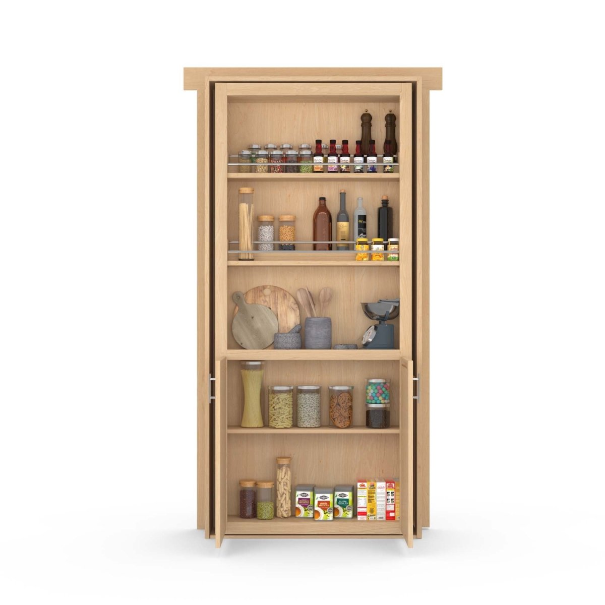 Hidden Flush Mount Maple Pantry Door - Tampa Home & Garden Store