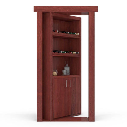 Hidden Flush Mount Maple Wine Rack Door - Tampa Home & Garden Store