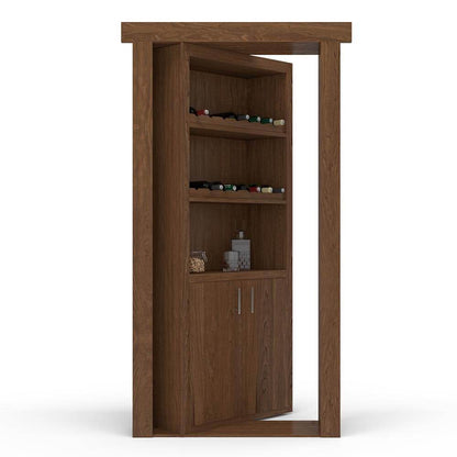 Hidden Flush Mount Maple Wine Rack Door - Tampa Home & Garden Store