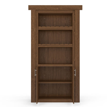 Hidden Flush Mount Maple Wine Rack Door - Tampa Home & Garden Store