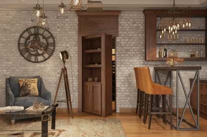 Hidden Flush Mount Maple Wine Rack Door - Tampa Home & Garden Store