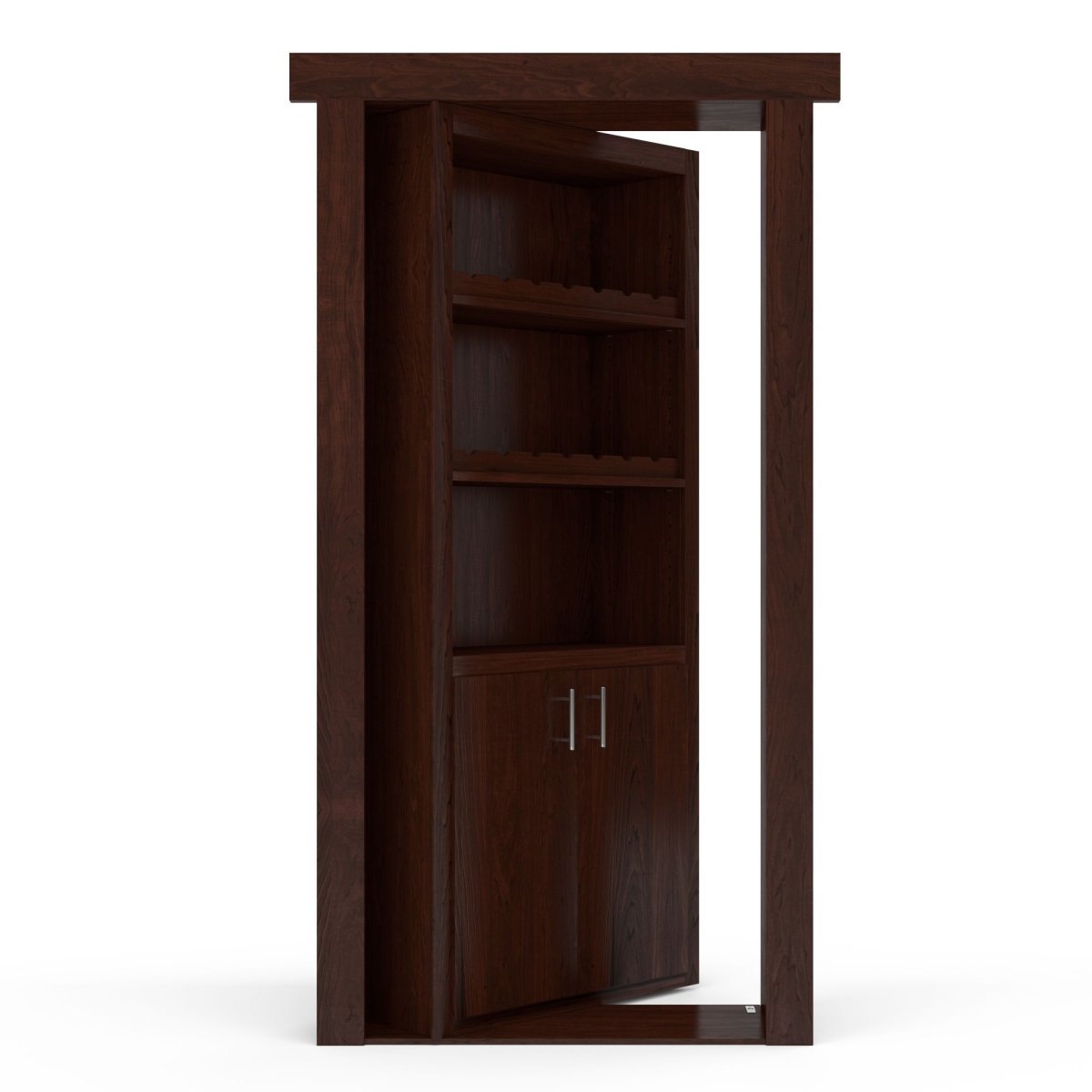 Hidden Flush Mount Maple Wine Rack Door - Tampa Home & Garden Store