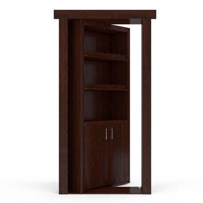 Hidden Flush Mount Maple Wine Rack Door - Tampa Home & Garden Store