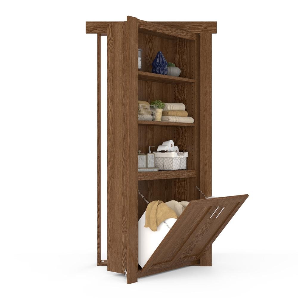 Hidden Flush Mount Oak Hamper Door - Tampa Home & Garden Store