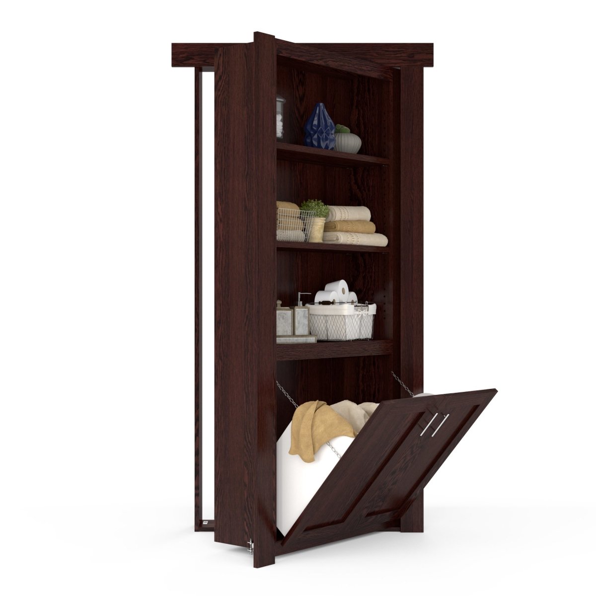 Hidden Flush Mount Oak Hamper Door - Tampa Home & Garden Store