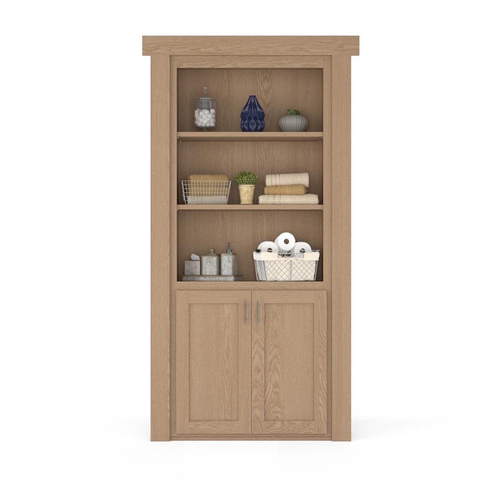 Hidden Flush Mount Oak Hamper Door - Tampa Home & Garden Store