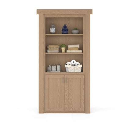 Hidden Flush Mount Oak Hamper Door - Tampa Home & Garden Store