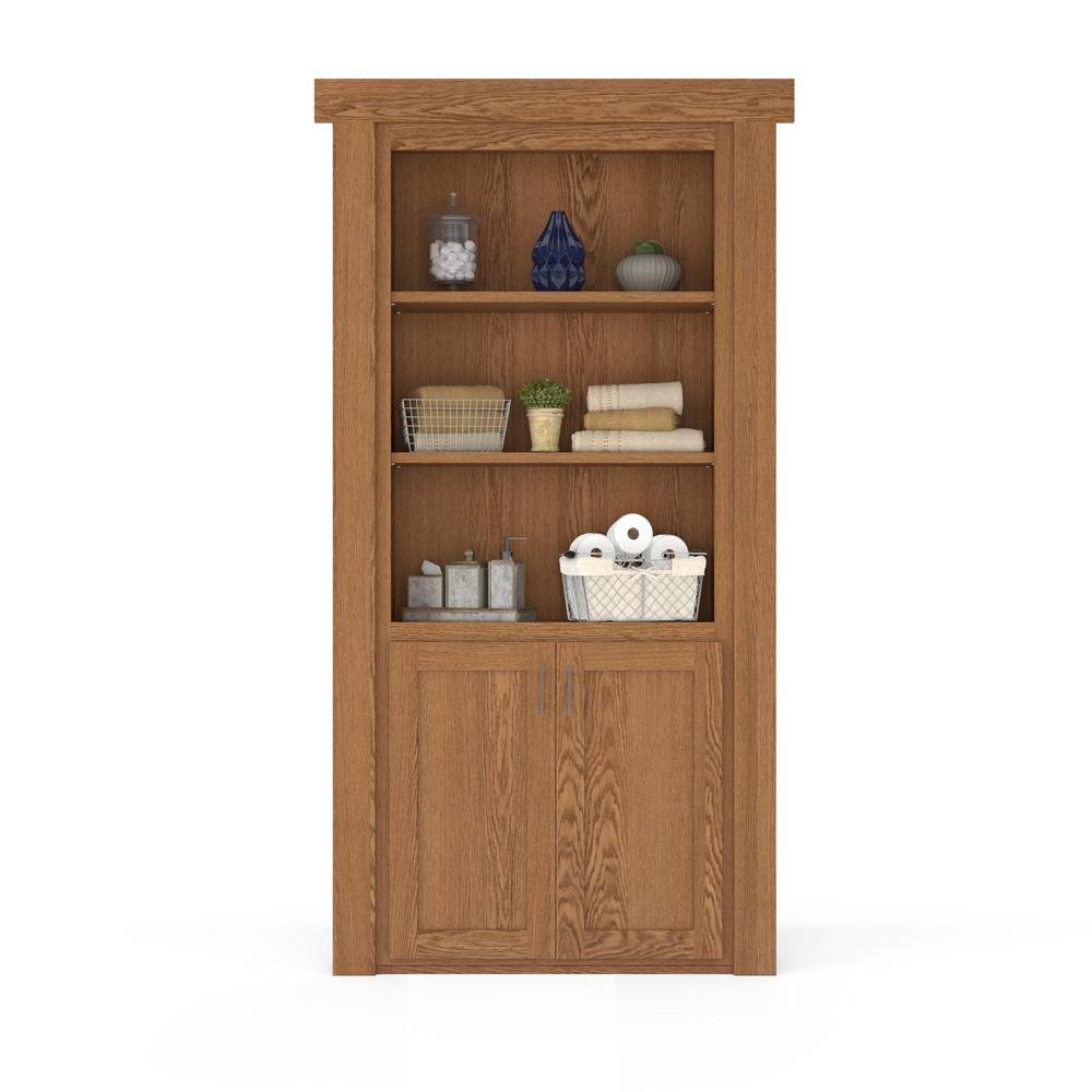 Hidden Flush Mount Oak Hamper Door - Tampa Home & Garden Store