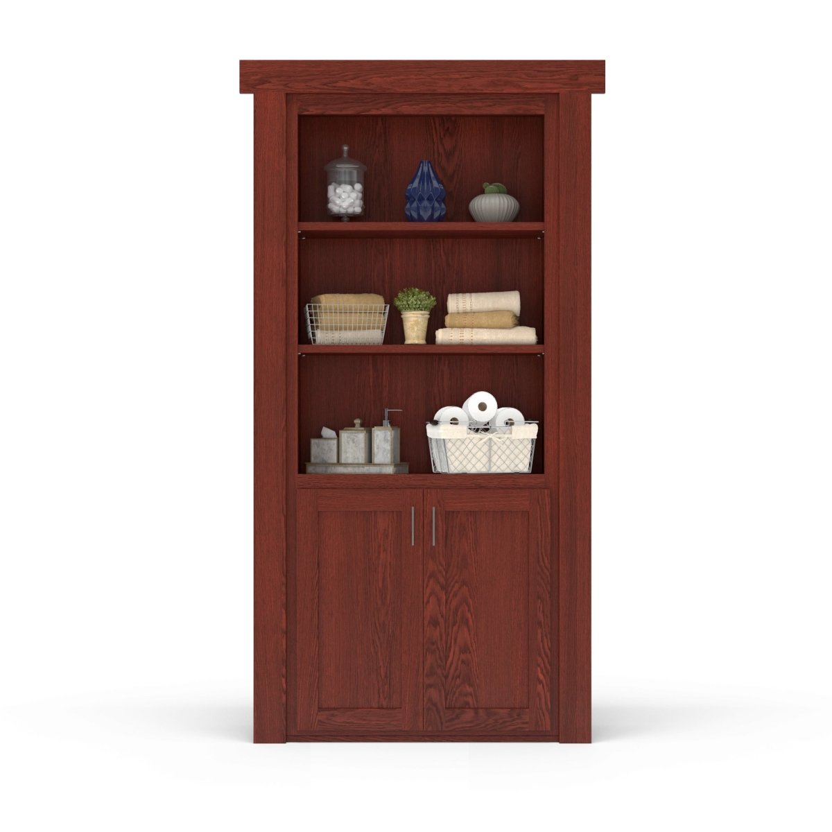 Hidden Flush Mount Oak Hamper Door - Tampa Home & Garden Store