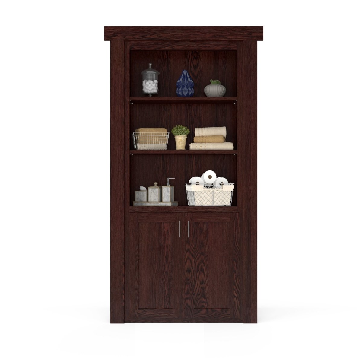 Hidden Flush Mount Oak Hamper Door - Tampa Home & Garden Store