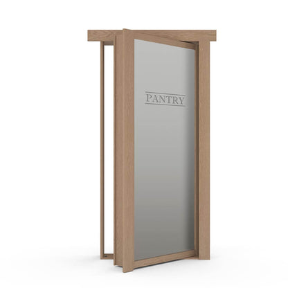 Hidden Flush Mount Oak Pantry Door - Tampa Home & Garden Store