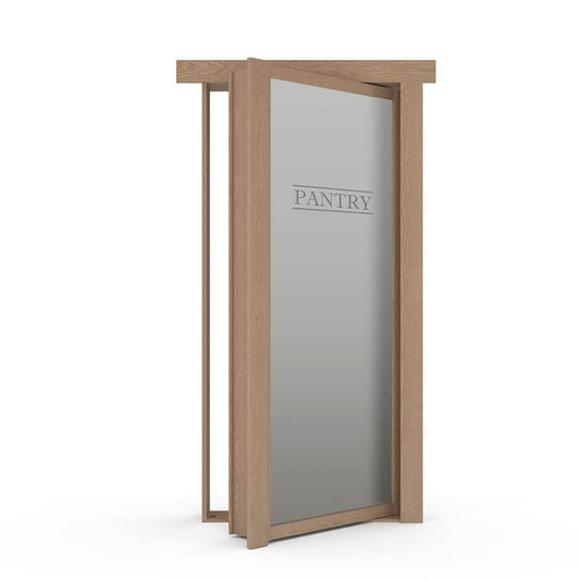 Hidden Flush Mount Oak Pantry Door - Tampa Home & Garden Store