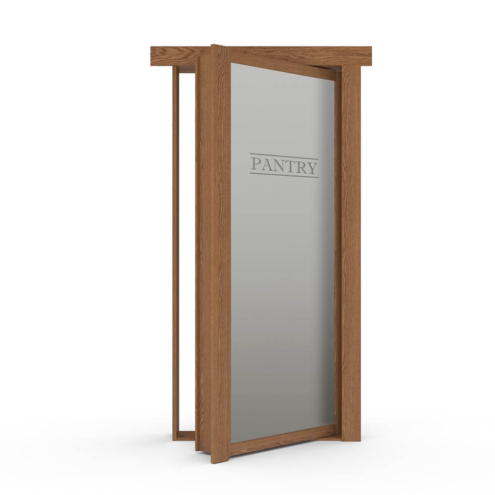 Hidden Flush Mount Oak Pantry Door - Tampa Home & Garden Store
