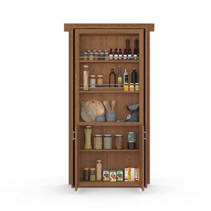Hidden Flush Mount Oak Pantry Door - Tampa Home & Garden Store