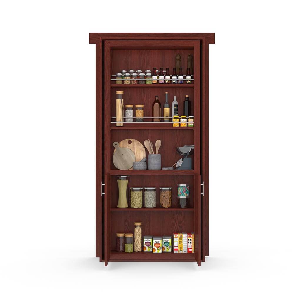 Hidden Flush Mount Oak Pantry Door - Tampa Home & Garden Store