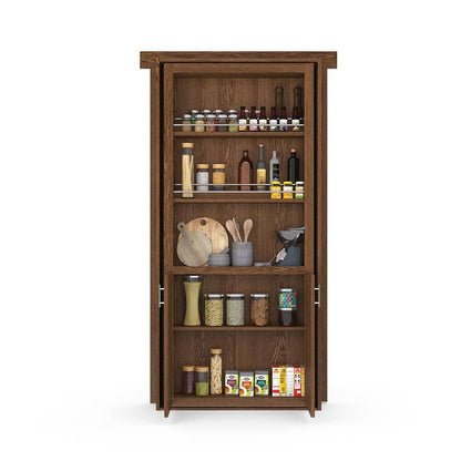 Hidden Flush Mount Oak Pantry Door - Tampa Home & Garden Store