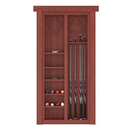 Hidden Flush Mount Oak Pool Cue Door - Tampa Home & Garden Store