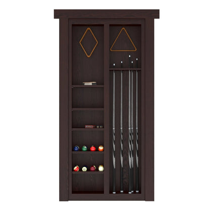 Hidden Flush Mount Oak Pool Cue Door - Tampa Home & Garden Store