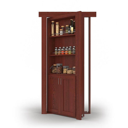 Hidden Flush Mount Oak Spice Rack Door - Tampa Home & Garden Store