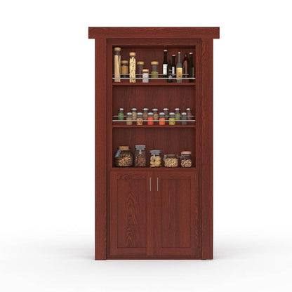 Hidden Flush Mount Oak Spice Rack Door - Tampa Home & Garden Store