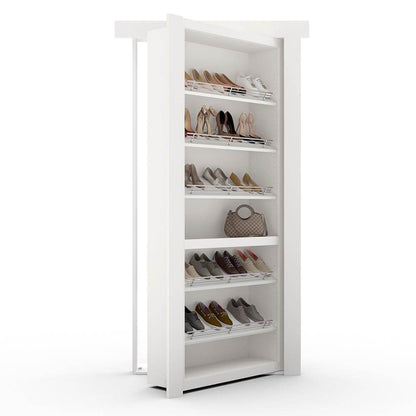 Hidden Flush Mount Paint Grade Shoe Rack Door - Tampa Home & Garden Store