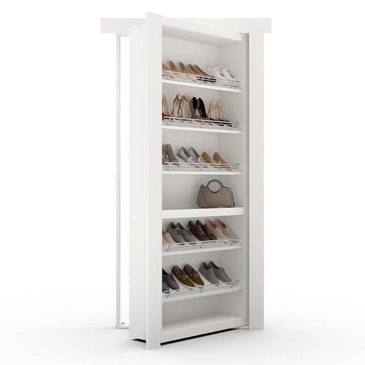 Hidden Flush Mount Paint Grade Shoe Rack Door - Tampa Home & Garden Store