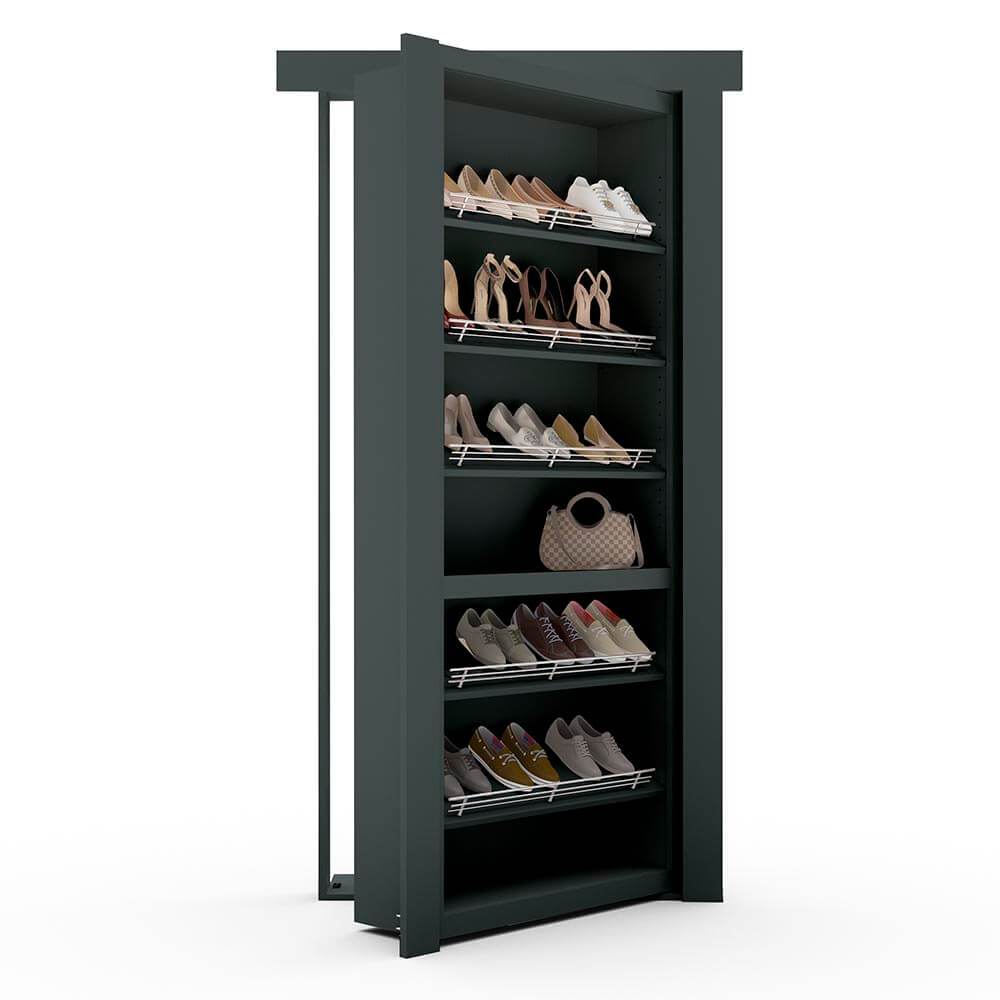 Hidden Flush Mount Paint Grade Shoe Rack Door - Tampa Home & Garden Store