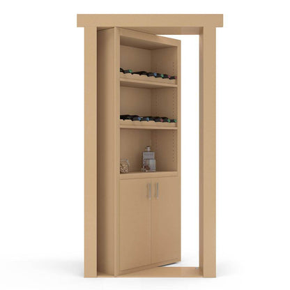 Hidden Flush Mount Paint Grade Wine Rack Door - Tampa Home & Garden Store