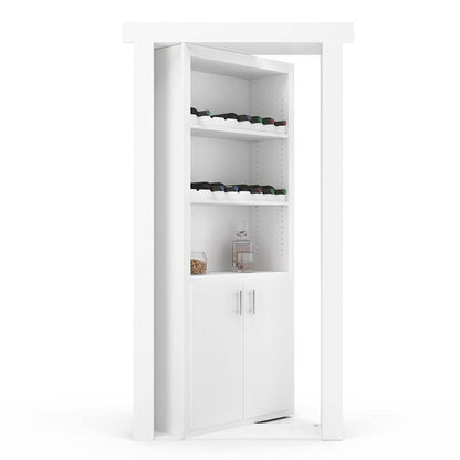 Hidden Flush Mount Paint Grade Wine Rack Door - Tampa Home & Garden Store