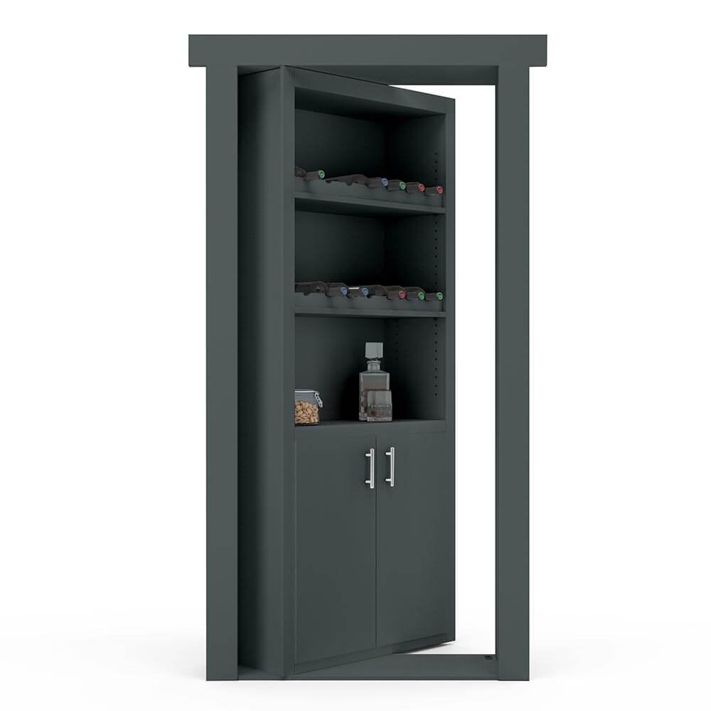Hidden Flush Mount Paint Grade Wine Rack Door - Tampa Home & Garden Store