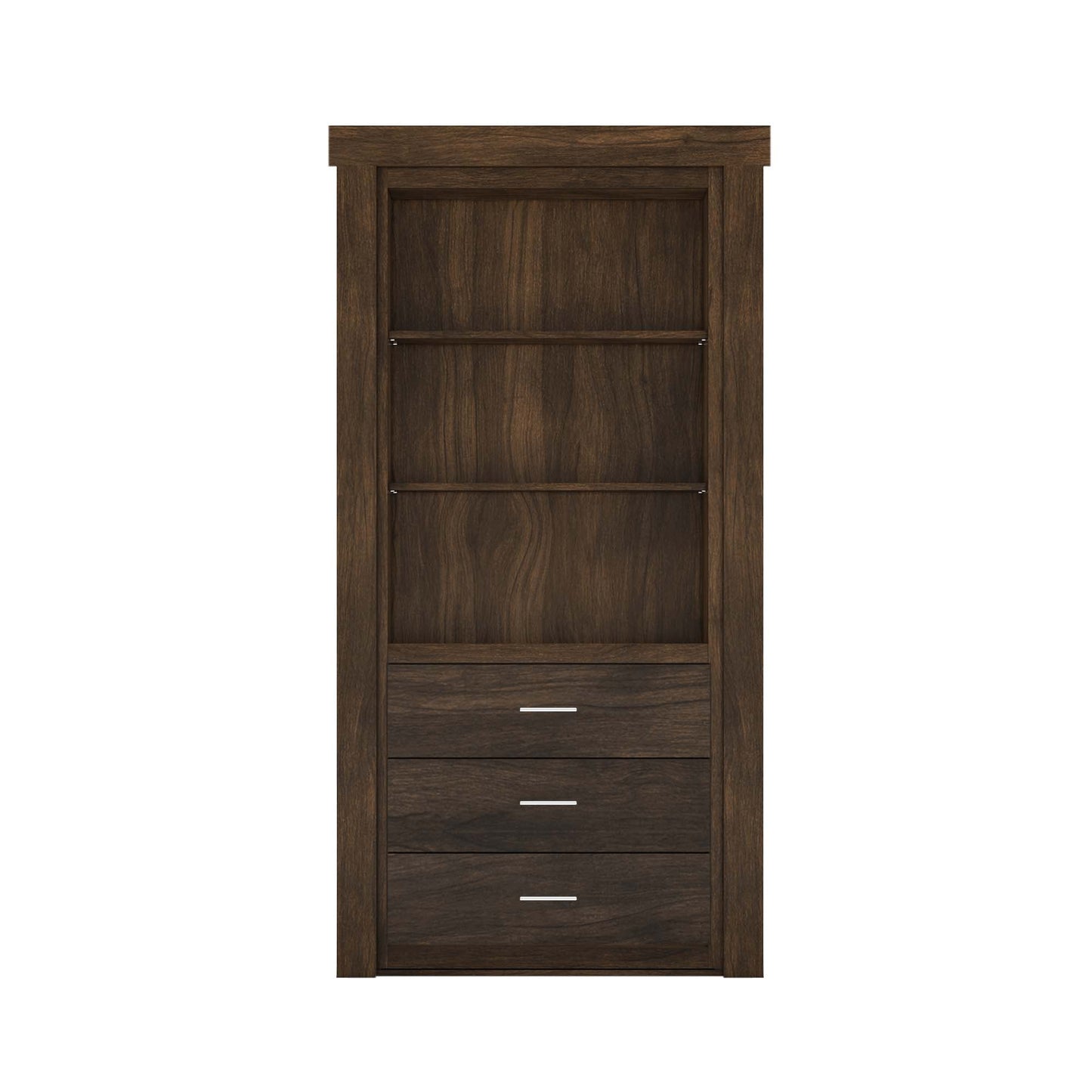 Hidden Flush Mount Walnut Dresser Door - Tampa Home & Garden Store