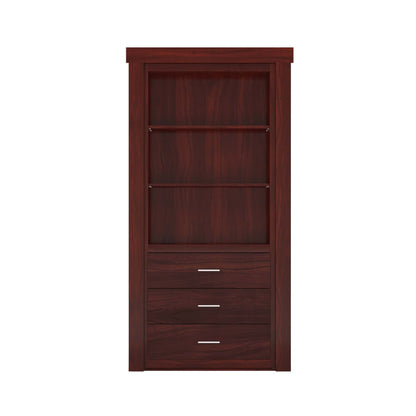 Hidden Flush Mount Walnut Dresser Door - Tampa Home & Garden Store