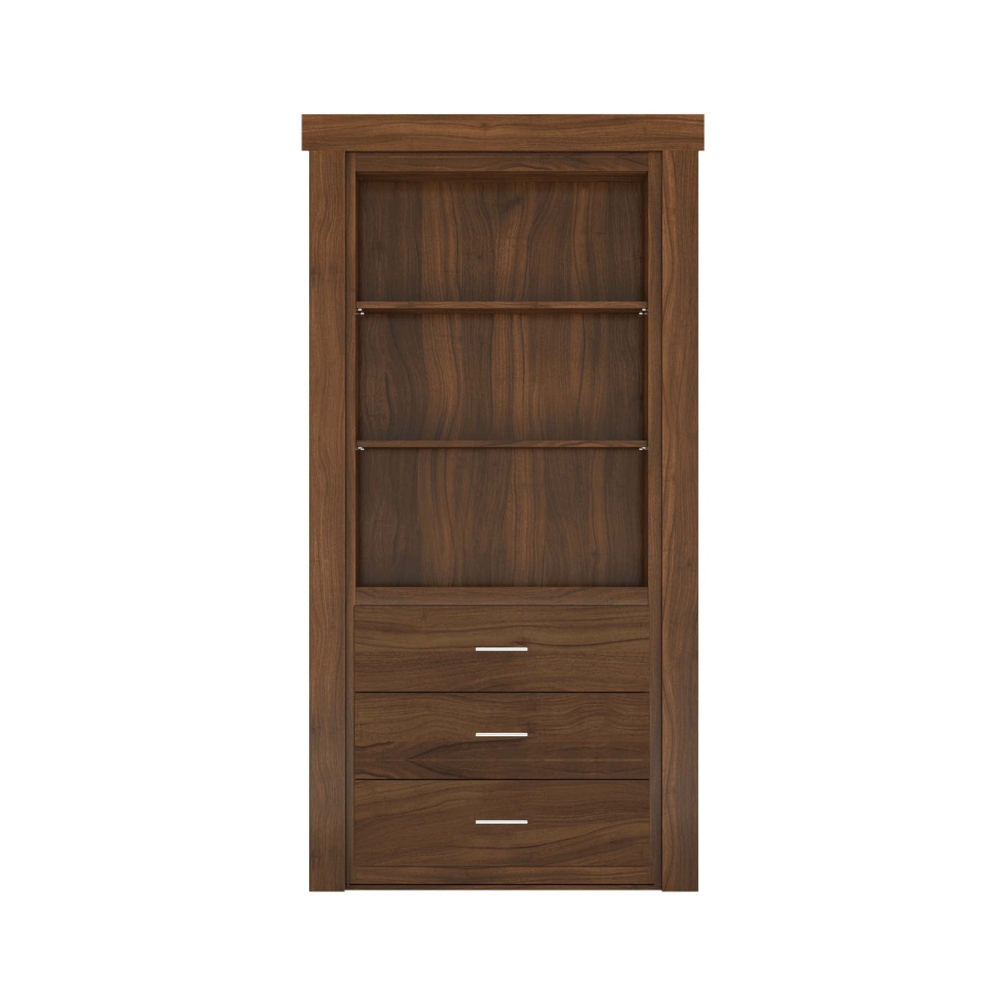 Hidden Flush Mount Walnut Dresser Door - Tampa Home & Garden Store