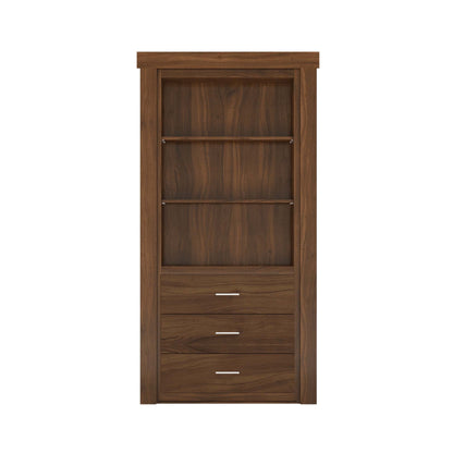 Hidden Flush Mount Walnut Dresser Door - Tampa Home & Garden Store