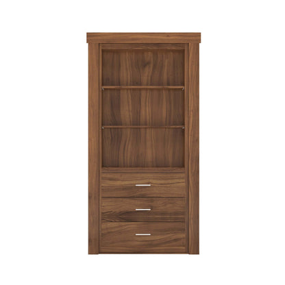 Hidden Flush Mount Walnut Dresser Door - Tampa Home & Garden Store