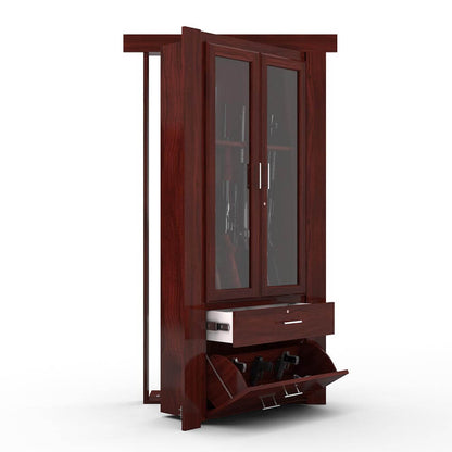 Hidden Flush Mount Walnut Gun Cabinet Door - Tampa Home & Garden Store