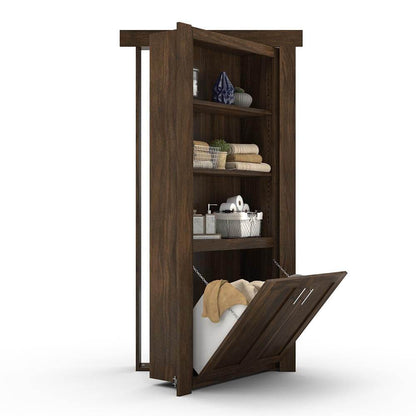 Hidden Flush Mount Walnut Hamper Door - Tampa Home & Garden Store