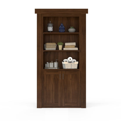 Hidden Flush Mount Walnut Hamper Door - Tampa Home & Garden Store