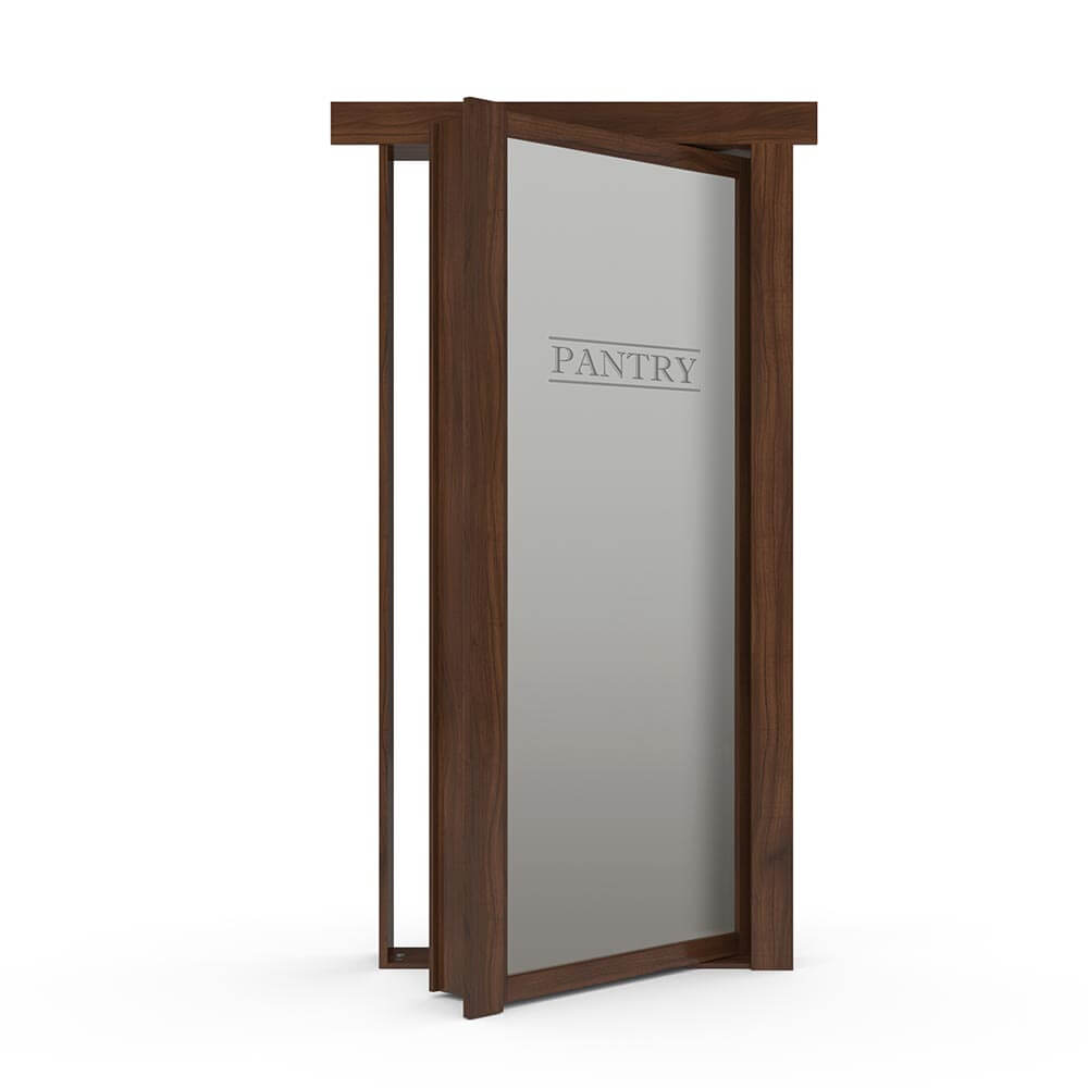 Hidden Flush Mount Walnut Pantry Door - Tampa Home & Garden Store